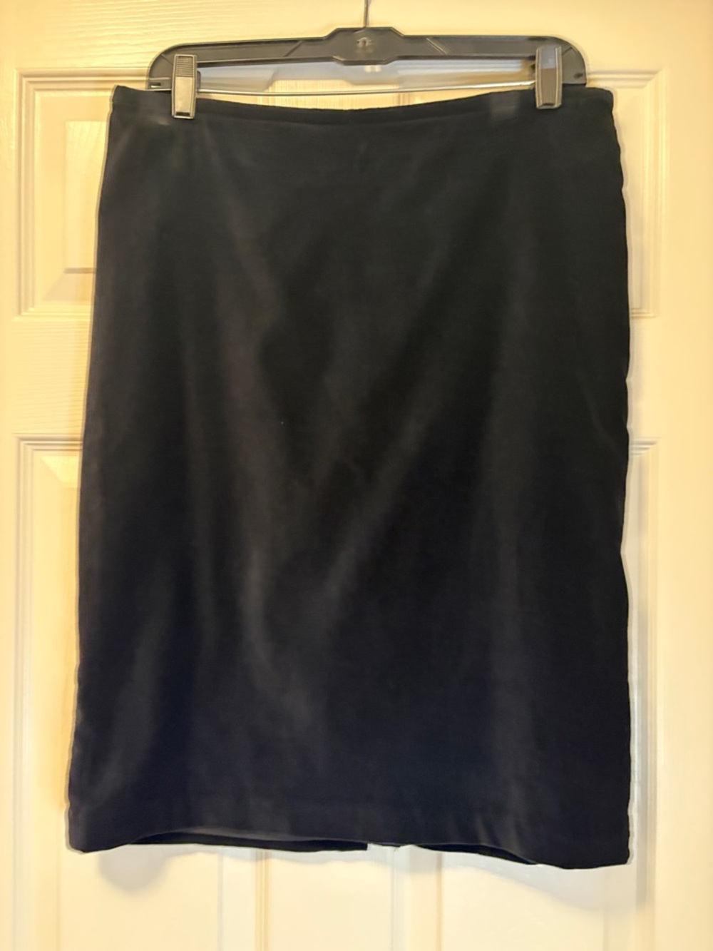 Ralph Lauren Black Velvet Pencil Skirt